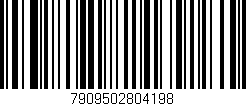 Código de barras (EAN, GTIN, SKU, ISBN): '7909502804198'