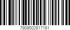 Código de barras (EAN, GTIN, SKU, ISBN): '7909502817181'