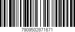 Código de barras (EAN, GTIN, SKU, ISBN): '7909502871671'