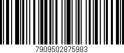 Código de barras (EAN, GTIN, SKU, ISBN): '7909502875983'