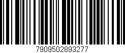 Código de barras (EAN, GTIN, SKU, ISBN): '7909502893277'