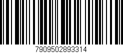 Código de barras (EAN, GTIN, SKU, ISBN): '7909502893314'