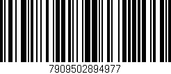 Código de barras (EAN, GTIN, SKU, ISBN): '7909502894977'