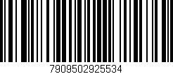 Código de barras (EAN, GTIN, SKU, ISBN): '7909502925534'