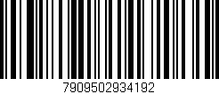Código de barras (EAN, GTIN, SKU, ISBN): '7909502934192'