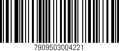 Código de barras (EAN, GTIN, SKU, ISBN): '7909503004221'