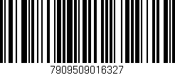 Código de barras (EAN, GTIN, SKU, ISBN): '7909509016327'