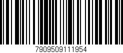 Código de barras (EAN, GTIN, SKU, ISBN): '7909509111954'