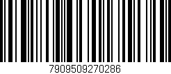Código de barras (EAN, GTIN, SKU, ISBN): '7909509270286'