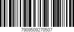 Código de barras (EAN, GTIN, SKU, ISBN): '7909509270507'