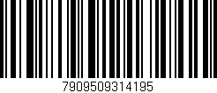 Código de barras (EAN, GTIN, SKU, ISBN): '7909509314195'