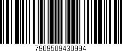 Código de barras (EAN, GTIN, SKU, ISBN): '7909509430994'