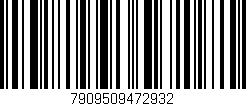 Código de barras (EAN, GTIN, SKU, ISBN): '7909509472932'