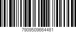 Código de barras (EAN, GTIN, SKU, ISBN): '7909509664481'