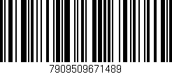 Código de barras (EAN, GTIN, SKU, ISBN): '7909509671489'