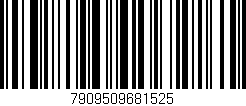 Código de barras (EAN, GTIN, SKU, ISBN): '7909509681525'