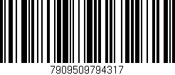 Código de barras (EAN, GTIN, SKU, ISBN): '7909509794317'