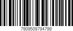 Código de barras (EAN, GTIN, SKU, ISBN): '7909509794799'