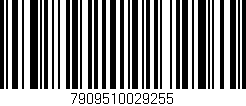 Código de barras (EAN, GTIN, SKU, ISBN): '7909510029255'