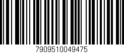 Código de barras (EAN, GTIN, SKU, ISBN): '7909510049475'