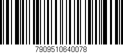 Código de barras (EAN, GTIN, SKU, ISBN): '7909510640078'