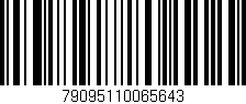 Código de barras (EAN, GTIN, SKU, ISBN): '79095110065643'
