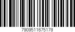 Código de barras (EAN, GTIN, SKU, ISBN): '7909511675178'
