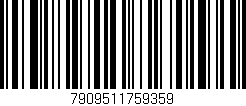 Código de barras (EAN, GTIN, SKU, ISBN): '7909511759359'