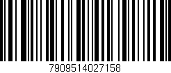 Código de barras (EAN, GTIN, SKU, ISBN): '7909514027158'
