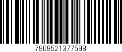Código de barras (EAN, GTIN, SKU, ISBN): '7909521377598'
