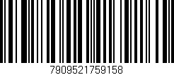 Código de barras (EAN, GTIN, SKU, ISBN): '7909521759158'
