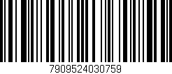 Código de barras (EAN, GTIN, SKU, ISBN): '7909524030759'
