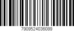Código de barras (EAN, GTIN, SKU, ISBN): '7909524036089'