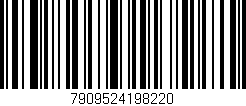 Código de barras (EAN, GTIN, SKU, ISBN): '7909524198220'