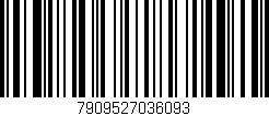 Código de barras (EAN, GTIN, SKU, ISBN): '7909527036093'