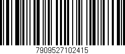 Código de barras (EAN, GTIN, SKU, ISBN): '7909527102415'