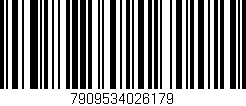 Código de barras (EAN, GTIN, SKU, ISBN): '7909534026179'