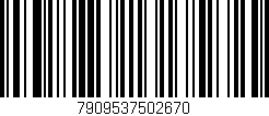 Código de barras (EAN, GTIN, SKU, ISBN): '7909537502670'