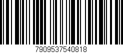 Código de barras (EAN, GTIN, SKU, ISBN): '7909537540818'