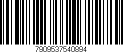 Código de barras (EAN, GTIN, SKU, ISBN): '7909537540894'