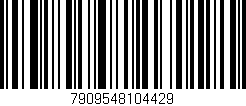 Código de barras (EAN, GTIN, SKU, ISBN): '7909548104429'