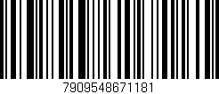 Código de barras (EAN, GTIN, SKU, ISBN): '7909548671181'