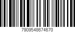Código de barras (EAN, GTIN, SKU, ISBN): '7909548674670'