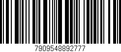 Código de barras (EAN, GTIN, SKU, ISBN): '7909548892777'