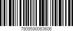 Código de barras (EAN, GTIN, SKU, ISBN): '7909590063606'
