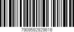 Código de barras (EAN, GTIN, SKU, ISBN): '7909592929818'