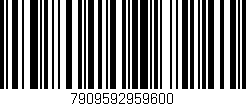 Código de barras (EAN, GTIN, SKU, ISBN): '7909592959600'