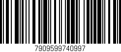Código de barras (EAN, GTIN, SKU, ISBN): '7909599740997'