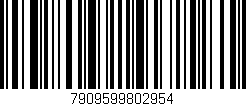 Código de barras (EAN, GTIN, SKU, ISBN): '7909599802954'