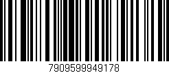 Código de barras (EAN, GTIN, SKU, ISBN): '7909599949178'